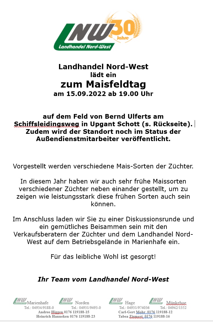 content/news/LNW-Maisfeldtag am 15. September 2022 um 19.00 Uhr in Upgant-Schott.jpg